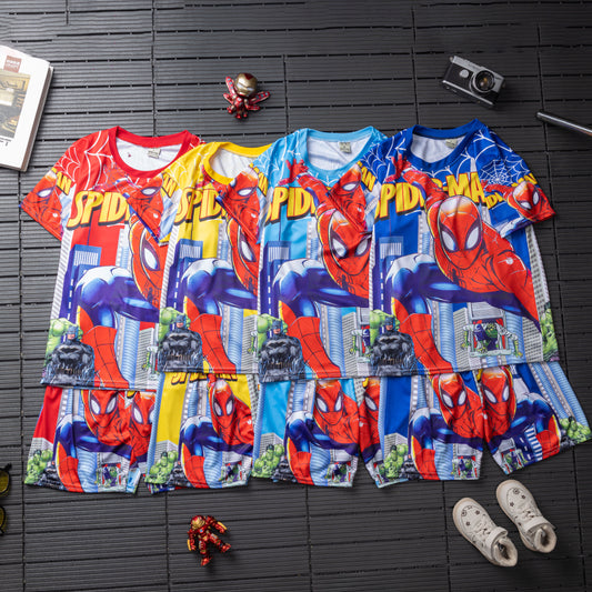 🕸️ Spider-Man Kids Pajama Set – Marvel Outfit (4 Colors)